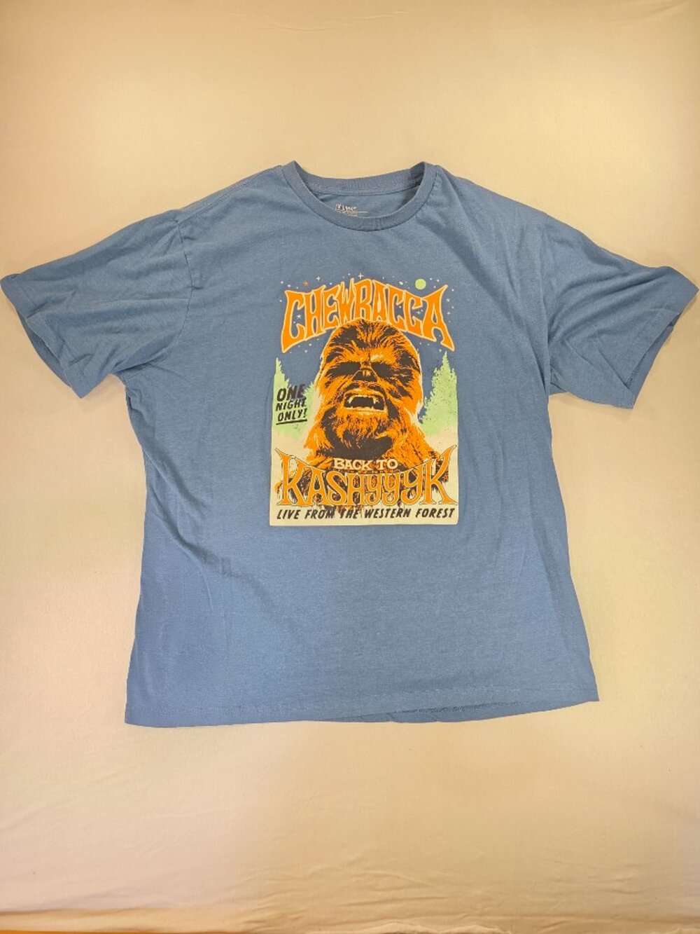 Star Wars Chewbacca Back to Kashyyyk Graphic Unisex T-Shirt Size XL